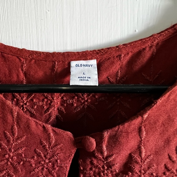 Old Navy Burgundy Long Sleeve Dress - Picture 5 of 5